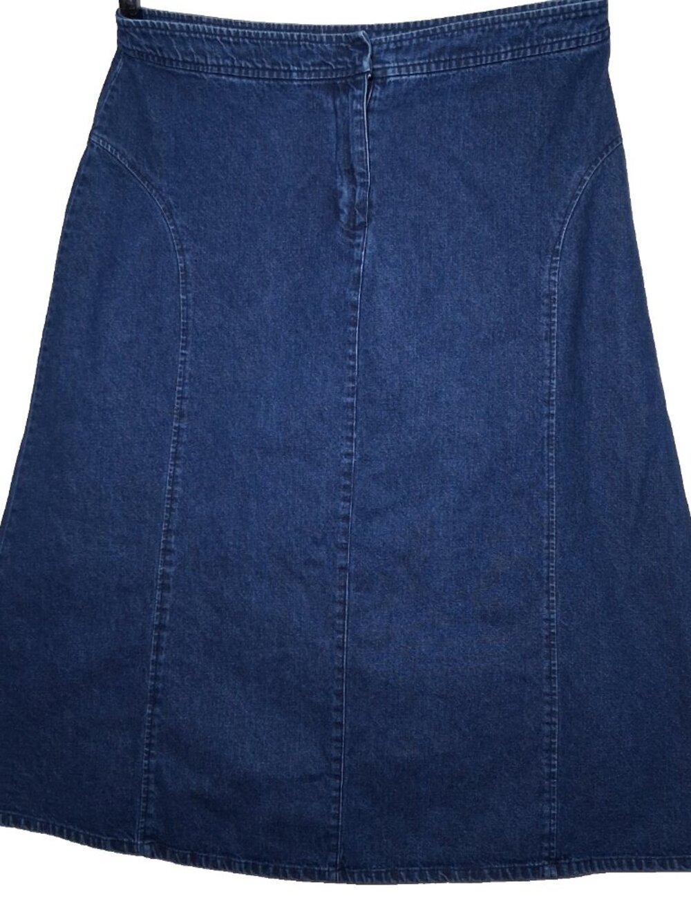 Vintage 1990s Jessie Sport Denim Skirt Plus Size 18W Blue Jean Midi Western - Picture 1 of 9